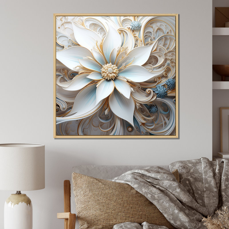 «Electrifiant Vibrant Fact Flowers I», reproduction, Cadre naturel flottant, H 24 po x l 24 po x P 1 po