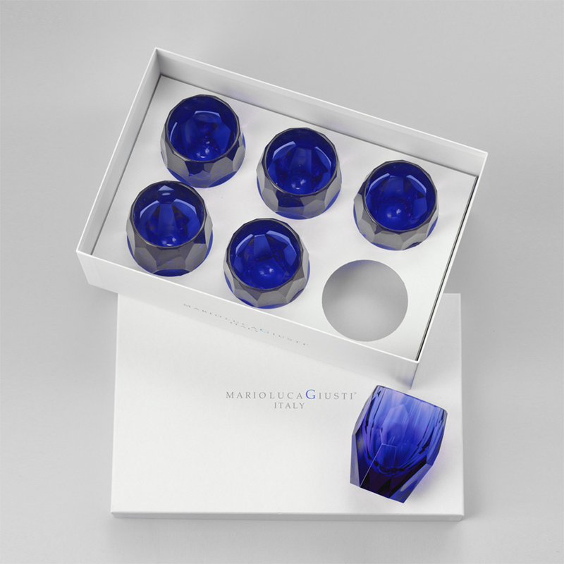Verre Milly, Bleu