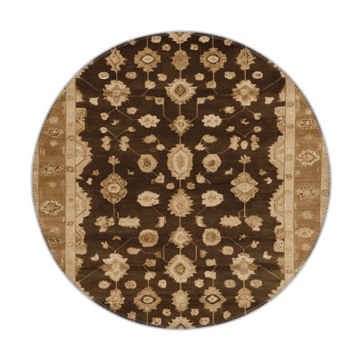 Tapis intérieur et extérieur brun Overdyed