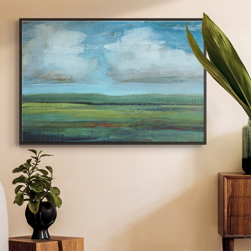 Point de vue naturel - impression sur toile tendue, H 37 po x l 25 po x P 2 po, Cadre noir