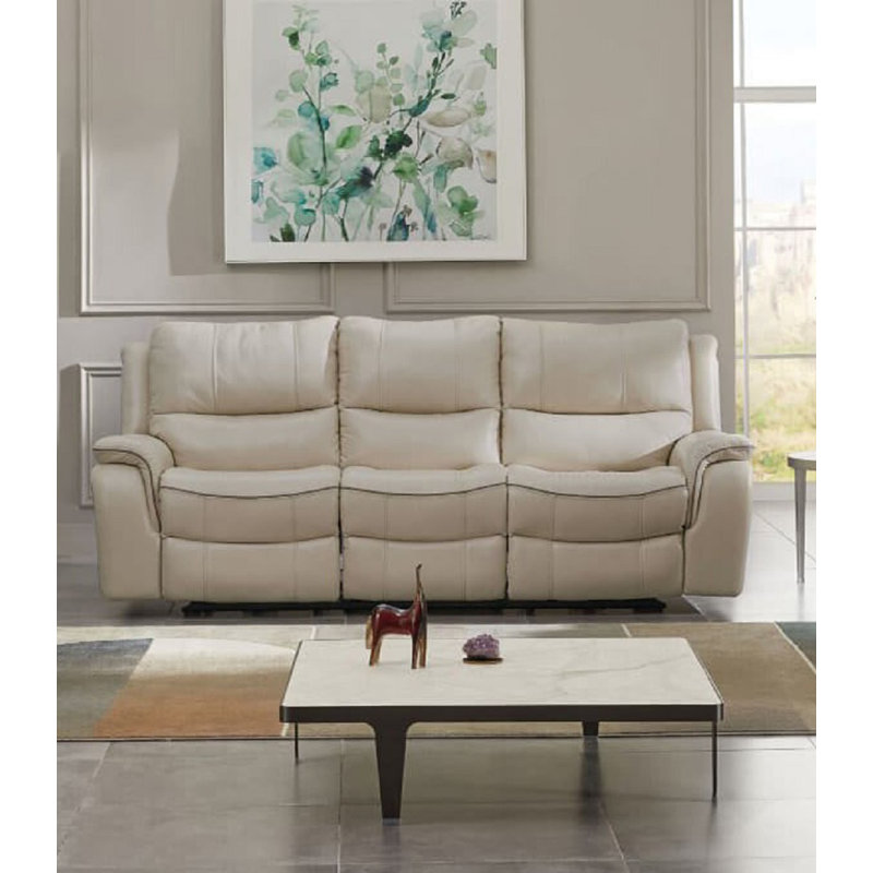 88.4" W Transitional Sofa, Beige