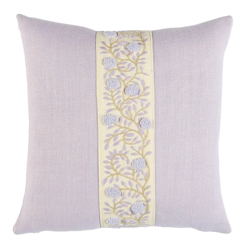 Ashoka Pillow, 18"H x 18"W, Olive Green Floral