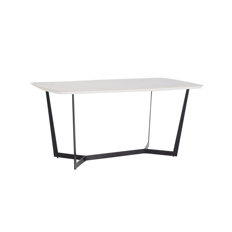 Table de salle à manger L 63 po x l 34 po Massalene, Blanc