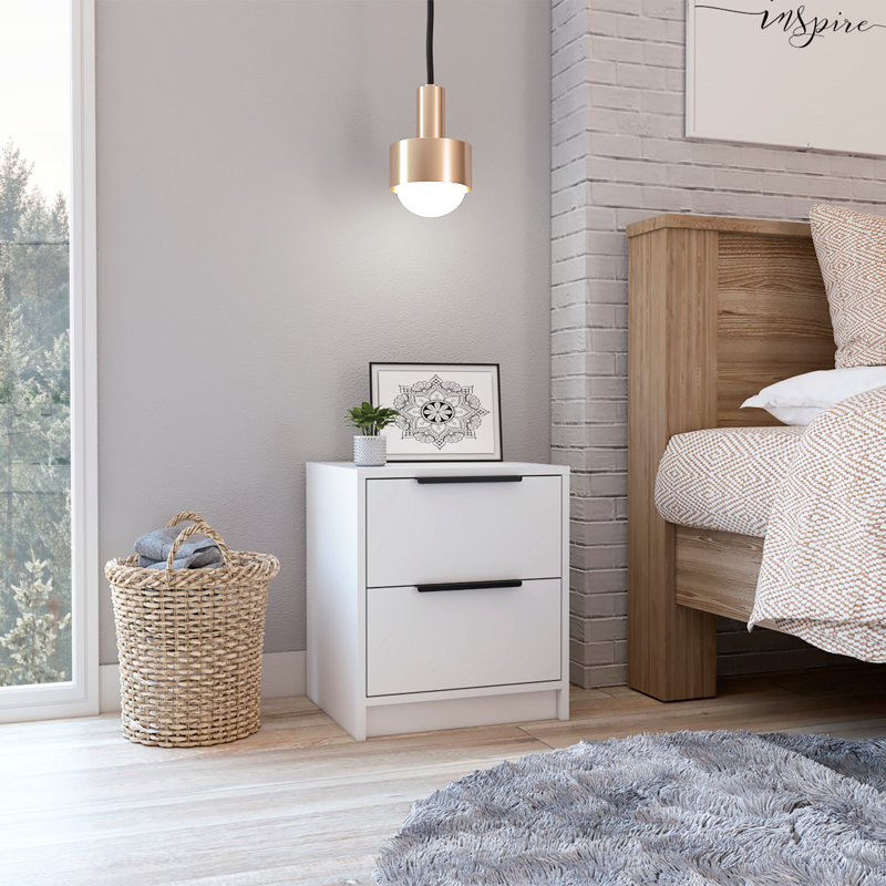 Eter 16.1'' W Nightstand, White