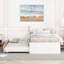 De lit simple et élégant avec lit gigogne fonctionnel en chêne blanc brillant pour chambre à coucher, compact-88844404-88844393