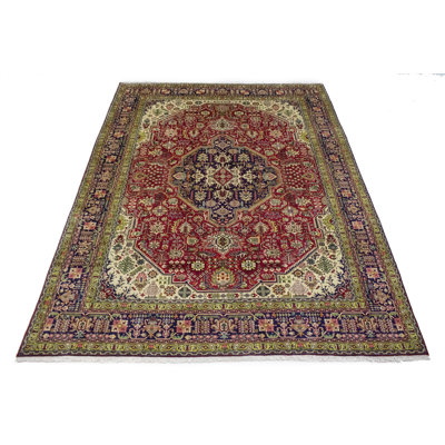 Tapis oriental rouge unique 8 x 11 po Rossing