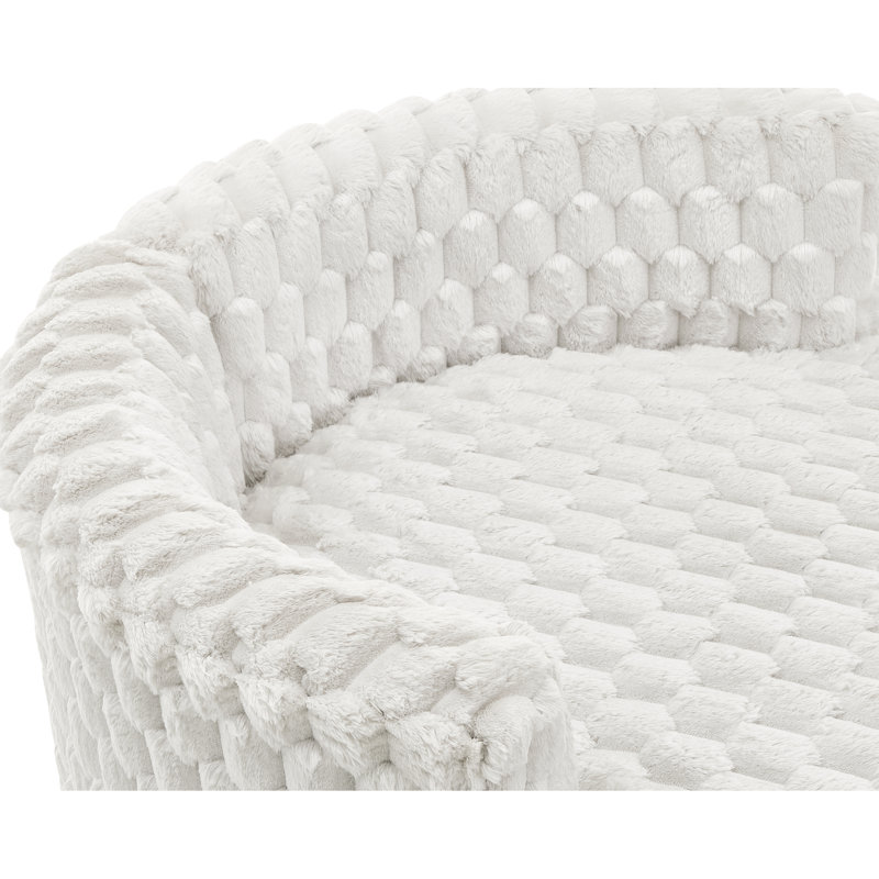 Chaise d'appoint rembourrée 3D avec roulettes - Ajoutez une touche de classe à vos roulettes