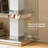 46" Mirrored Console Table 3-Tier Storage Shelf, Silver