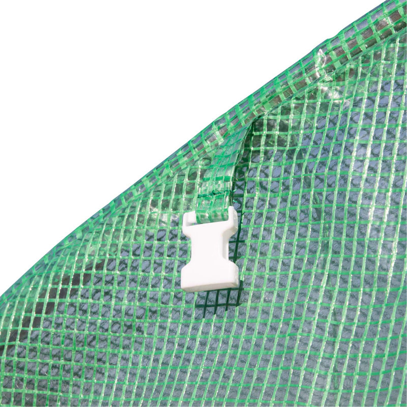 Serre de tunnel encastré 10 pi x 10 pi x 6,5 pi Outsunny