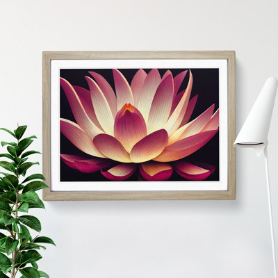 Adorable Lotus Flower 1 Piece Single Picture Frame Painting