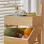 Wooden Storage Shelves, 3-Tier Fruit ,Snack Rack Kitchen Storage Organizer Basket Stand,Vegetables Basket Display Rack, Multi-Compartment Vegetable and Fruit Organizer, Freestanding Design for kitchen, Home Office, Living Room(Natural Colour)-1091630264
