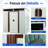 6x5 Metal Outdoor Storage Shed With Transparent Plate White