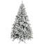 Arbre de Noël artificiel enneigé 7,5 pi avec branches réalistes, vert