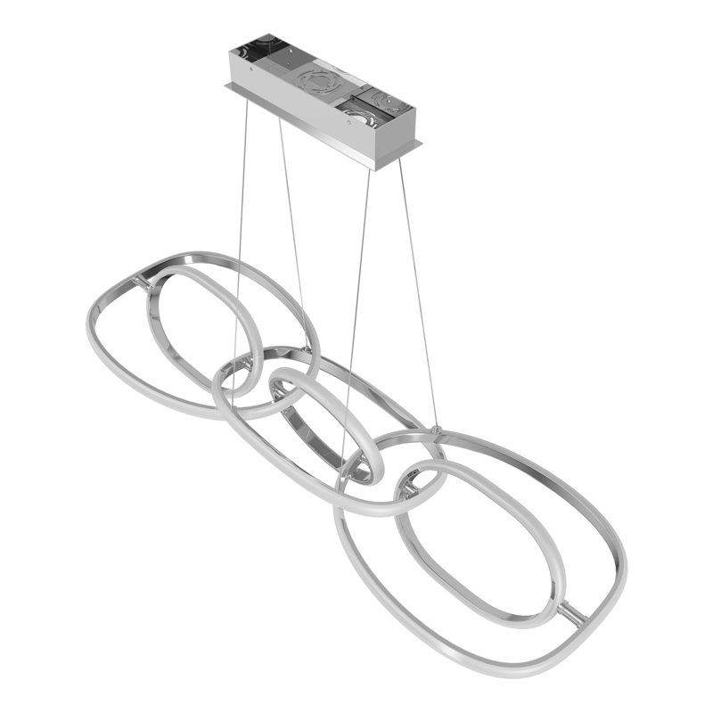 Gyda 1 - Light LED Unique/Statement Pendant, Chrome