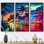 Edolie Miami Beach Holidays 3 Architecture - 3 pièces sur toile-1954192054-1954192057