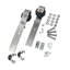 Ensemble de quincaillerie de porte de grange à porte simple de style classique en nickel brossé (porte non incluse)-100731168