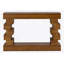 Console en bois avec tablette inférieure ouverte