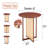 Konradin Round Solid Wood Dining Table-1010534451