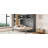 Full Size Murphy Bed Wall Bed With Top Cabinets,Gray-2060323705