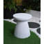 Table d'appoint moderne et robuste en faux terrazzo, parfaite pour une utilisation intérieure et extérieure, table de bout de jardin robuste et élégante
