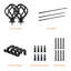 Tringle à rideaux simple réglable de 36 à 72 po Aref-1470105320-1470105314