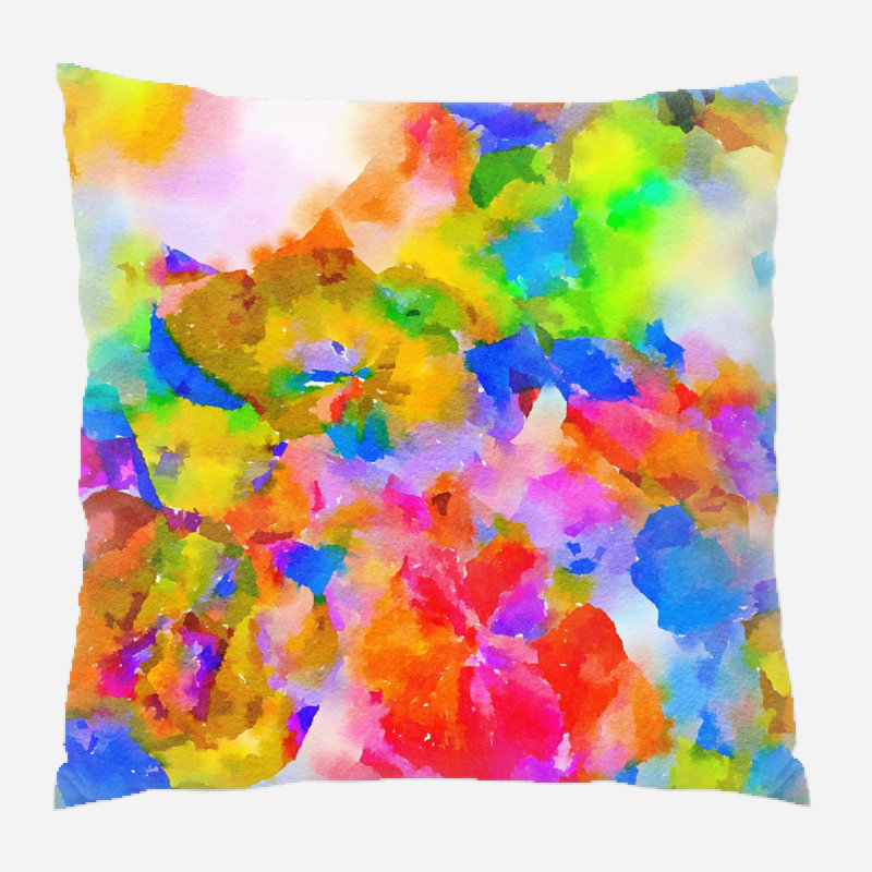 Coussin watercolour Yandel, Microsuède, Intérieur