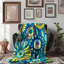 Psychedelic Blossom Blast Throw Blanket-1649102505