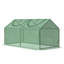 Maison de culture compacte avec ventilation enroulable, revêtement en PE vert classique sur structure en acier, L 46,8 x l 24 x H 24