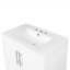 Meuble-lavabo de 30 pouces avec lavabo, armoire de rangement multifonctionnelle, fabrication en bois massif durable et panneau de fibres à densité moyenne