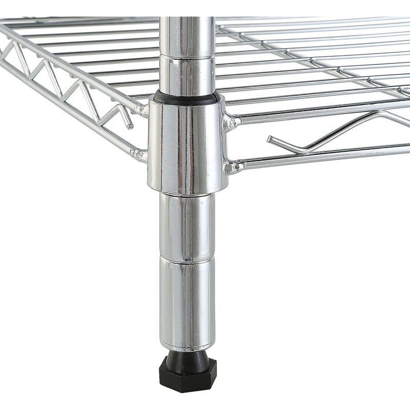 Cupertino 23.2'' W Steel Shelving Unit, Chrome