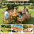  Set Of 7 Pcs Outdoor Dining Set, Rectangular Extendable 63"-95"l Table With Umbrella Hole & 6 Handwoven Chairs, Breathable All-weather Use & Effortless Setup - Natural, 6-8 Person-100429808