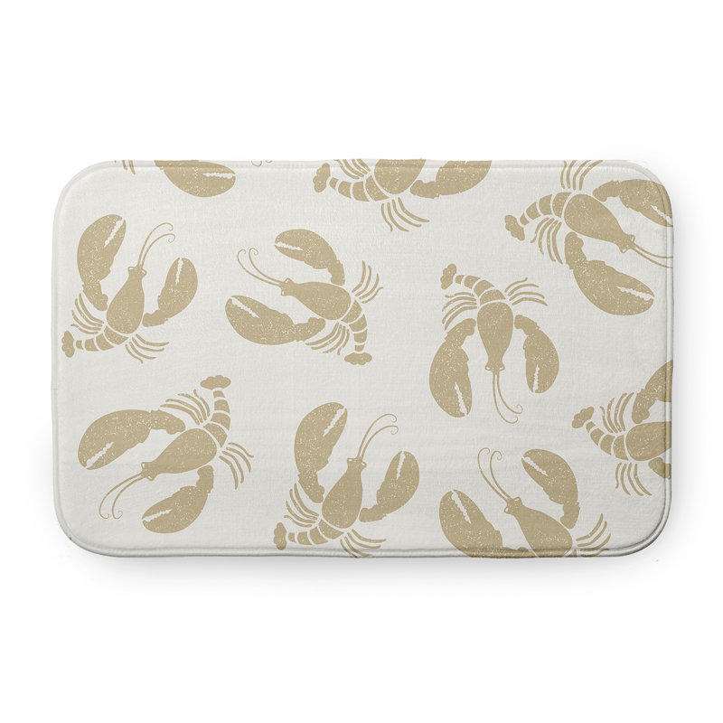 Tapis de bain Nautical Nights, L 17 po x L 24 po, Brun clair