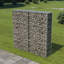 Silver Metal Gabion Wall-71248982