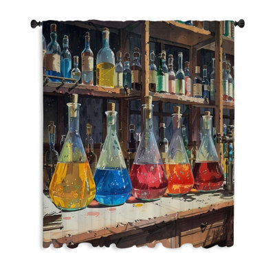 Rideaux de fenêtre Chemistry Lab