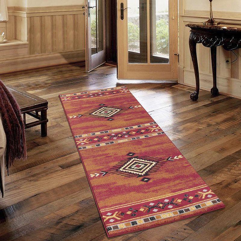 Tapis rouge Tribes du Sud-Ouest, Rectangle 7 pi 10 po x 10 pi 3 po