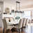 8 - Light Dimmable Retro Candle Kitchen Island Chandelier-1570064336