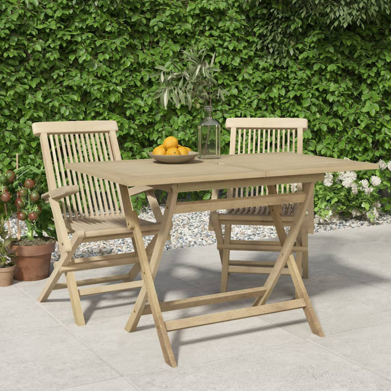 Table basse pliable en bois, H 75 po x L 120 po x l 70 po, Brun
