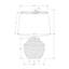 Lighting, 20 po, lampe de table, béton crème, abat-jour ivoire / crème, moderne-836325389-836325391