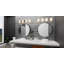 Luminaire pour salle de bain à DEL en chrome poli avec interrupteur CCT Mollineda