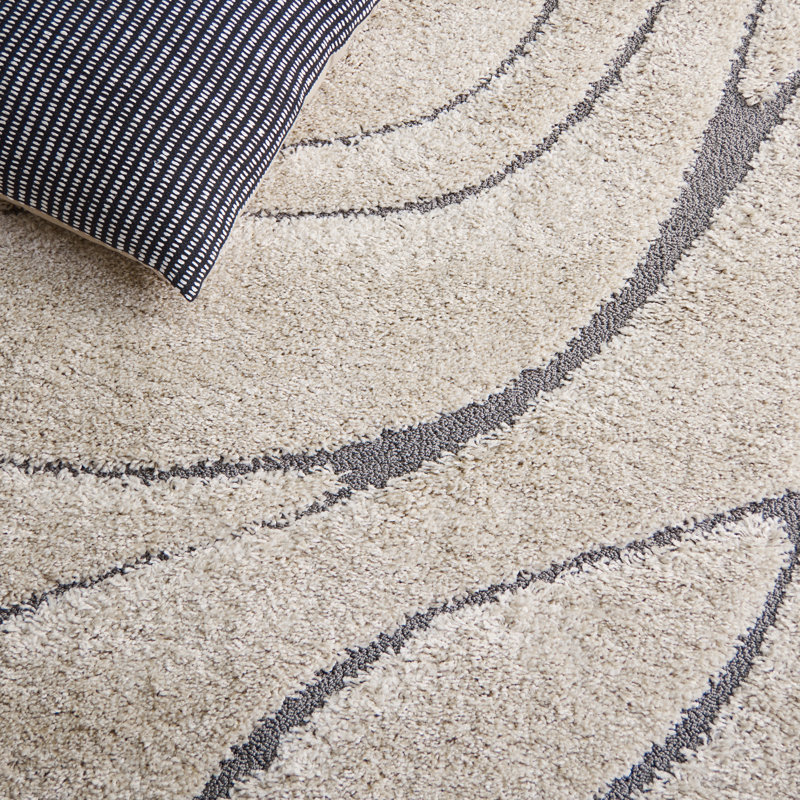 Striped Area Rug, Rectangle 69 x 122 cm