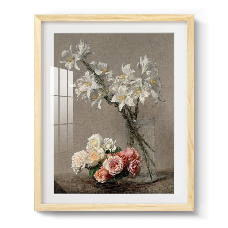 «Tall», reproduction encadrée, Papier encadré naturel, Blanc