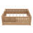 Full Size Bed with Built-in Bookshelves, Small Staircase, High-Quality Safety Rails & Trundle, Natural-373334170-373334174