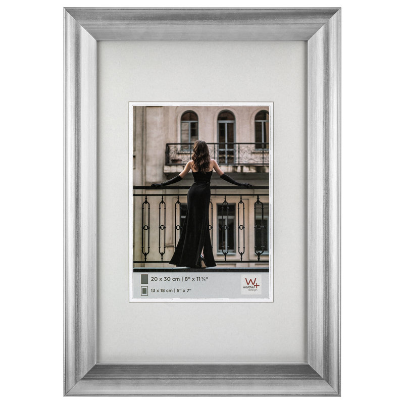 Venice Picture Frame, 13cm x 18cm, Matt brushed nickel