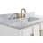 Ewen 49 " W Freestanding Standard Free Standing Single Double Single Vanity Bathroom Vanity With Marble Top with Mirror-31373533-31373479-31373478