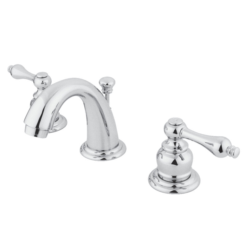 Robinet de salle de bain espacé Kingston, Chrome poli