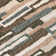 Tapis abstrait brun / beige Aramide