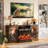Fireplace Tv Stand With Electric Fireplace, Media Entertainment Center Console Table With Open Storage Shelves And Cabinets-737018556-721817058
