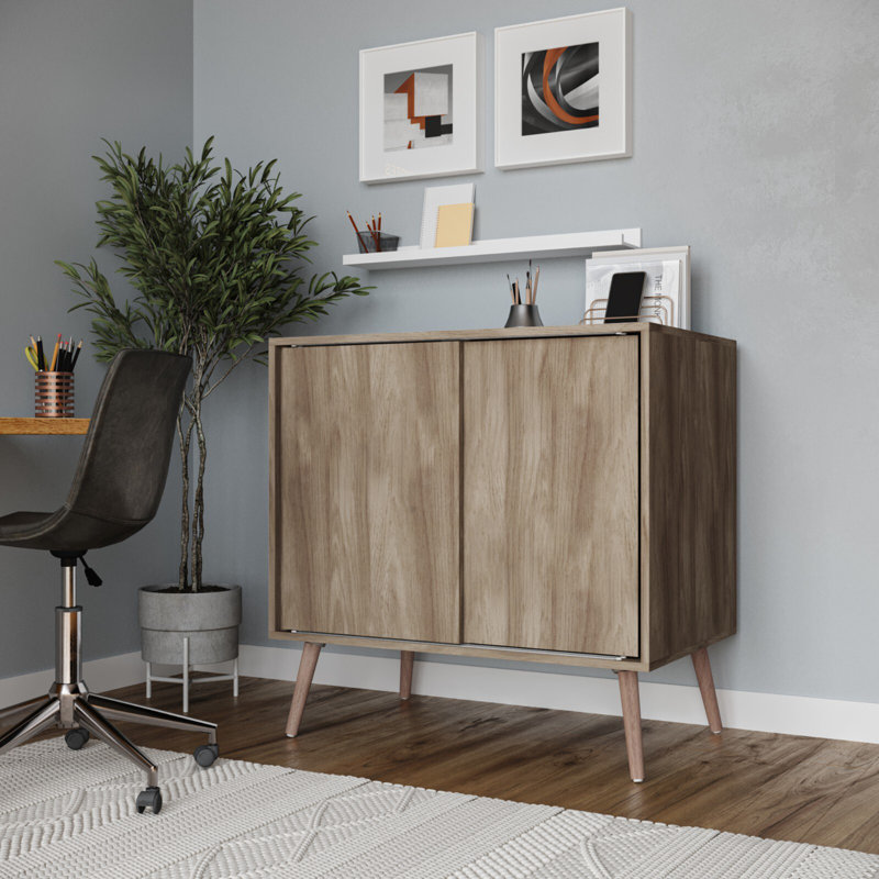 Rectangle Accent Cabinet, Beige/Beech