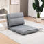 Méridienne convertible - gris avec 6 places pour jouer, lire, canapé-lit ajustable