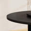 Table de salle à manger ronde de 55 pouces avec plateau rotatif et rangement à deux niveaux, parfaite pour les décors domestiques et multi-usages. （Table seulement）